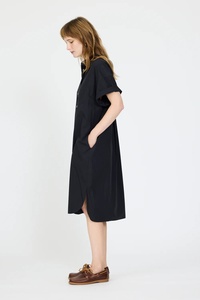 Abito chemisier estivo da donna a maniche corte in popeline 100% cotone, stile casual con fiocco, 4 colori - Collezione australiana - Product Image 4