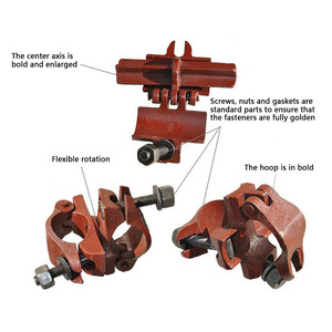 En74 bs1139 khớp nối xoay Q235 thép ép giàn giáo cho xây dựng ống thép và ốc vít mái - Product Image 5