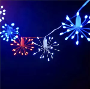 USB 8 Function Remote Control Outdoor LED Fireworks Fairytale Colorful String Lights For Wedding Christmas