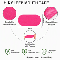Bande adhésive buccale HLK pour dormir 38x76mm 30PCS Coton Respirant Hypoallergénique Meilleur sommeil Stock entrepôt US Livraison rapide