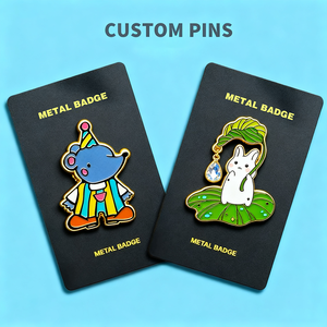Free Design Gold-Plated Metal Pin Badge Manufacture Custom Cartoon Logo Hard Soft Label Brooch Anime Enamel Lapel Pins Hat
