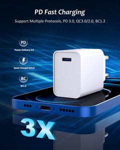 ที่ชาร์จเร็วแบบ USB C 20W สำหรับ iPhone 14/14 Pro ที่ชาร์จ3.0ผนัง PD แบบกะทัดรัดสำหรับ iPhone - Product Image 4