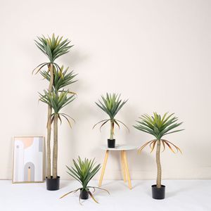 Planta Artificial de Agave en Maceta Dream Castle, 30cm-100cm, Planta Verde Decorativa de Interior, Adorno Biomimético Tropical para Suelo - Product Image 2