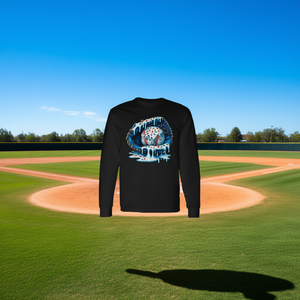 T-shirt à manches longues avec motif de gants de baseball et de confettis de crème glacée - Product Image 3