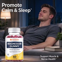Gummies de glycinate de magnésium OEM ODM en marque blanche pour favoriser le calme, un sommeil réparateur et la santé musculaire et nerveuse – Complément alimentaire