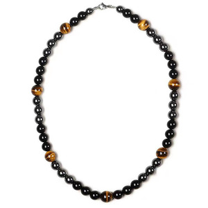 HipHop alla moda atural in pietra da <span class=keywords><strong>uomo</strong></span> <span class=keywords><strong>collana</strong></span> con ciondoli con ciondoli con perline di ematite elasticizzata <span class=keywords><strong>collana</strong></span> per <span class=keywords><strong>uomo</strong></span> - Product Image 4