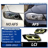 Phares Avant LED de Voiture pour BMW Série 3 E90 E91 2005-2010 Pré-LCI / Personnalisés pour Mise à Niveau LCI 2007 2008 2010