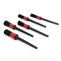 Ensemble de 5 brosses de nettoyage pour voiture, outils de lavage automobile pour tableau de bord, sortie d'air, accessoires intérieurs