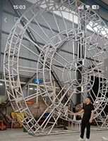 Iluminación Circular de Techo con Certificación TUV, Estructura Curva para Escenarios, Celebraciones, Hoteles, Bares, Bodas, Aleación de Aluminio