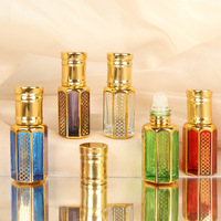 Nouvelle Offre Spéciale – Mini Bouteille Vide Fantaisie de 6 ml pour Huile d'Oud Attar, Huile Essentielle, Parfum – Flacons en Verre avec Bouchon à Vis, Prêts pour Diffuseur à Bâtonnets