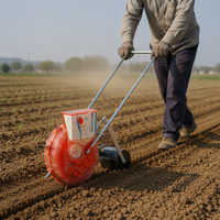Semoir manuel à rouleaux de précision, idéal pour le maïs, les arachides, le soja, le coton – Machine à semer pour petites exploitations agricoles et jardins – Vente chaude