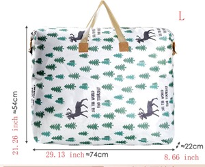 Sacs de déménagement non tissés imperméables sur mesure avec fermeture éclair et poignées pour vêtements, literie et voyage – Vente en gros - Product Image 4