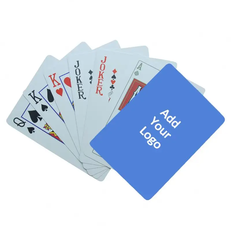 Trung Quốc bán buôn tùy chỉnh in ấn logo chơi thẻ trò chơi Giấy PVC nhựa trò chơi poker thẻ