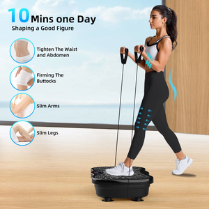 Plataforma <span class=keywords><strong>Vibratoria</strong></span> Eléctrica RS con ABS para Ejercicio <span class=keywords><strong>en</strong></span> Casa, Máquina para Moldear el Cuerpo y Perder Grasa Abdominal - Product Image 4