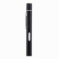 Lampu senter LED Mini isi ulang daya USB, lampu senter praktis medis isi ulang daya USB dengan klip Stainless Steel, Senter Led saku