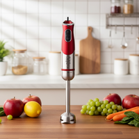 Mixeur plongeant avec moteur en cuivre pur et lame en acier inoxydable SUS304, vitesse variable, design anti-éclaboussures, compatible lave-vaisselle pour un nettoyage facile