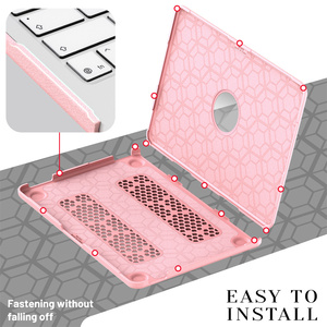 Housse de protection pour ordinateur portable en tissu antichoc avec coque rigide et support pour <span class=keywords><strong>Mac</strong></span> <span class=keywords><strong>Book</strong></span> <span class=keywords><strong>Pro</strong></span> 13 14 16 pouces A2338 A2442 A2485 - Product Image 2