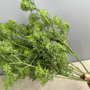 Stelo di felce asparagino artificiale soffice e vellutato da 72 cm con 3 rami, per decorazioni floreali per archi nuziali, fattorie e vasi domestici - Product Image 4
