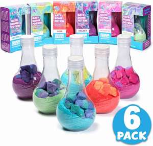 Bombas de Baño para Niños, Marca Personalizada, Paquete de 6, Orgánicas, No Tóxicas, Burbujas Efervescentes, Diversión Científica - Product Image 2