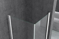 2024 prix usine sans cadre 2 côtés porte pivotante cabine de douche haute qualité 6mm conception normale salle de douche carrée complète