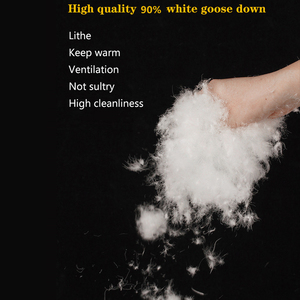 90％グースダウン充填、天然ホワイトダウンと羽毛充填、掛け布団、枕、ジャケットなどに最適、超ふわふわの柔らかさ - Product Image 3