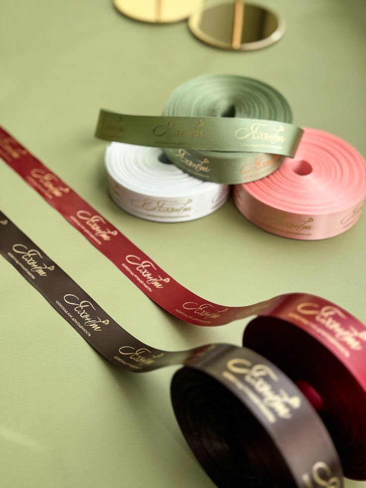 Factory Wholesale Price Polyester Recycled Custom Logo Printed Satin Ribbon Roll for Fresh Flowers Gift