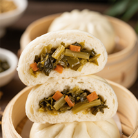 Vente en gros de petits pains aux légumes cuits à la vapeur chinois surgelés (Bao) -prêts à manger, approvisionnement en vrac pour restaurants