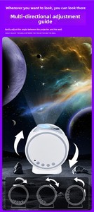 Hot HN-109 Sao chiếu ánh sáng ban đêm, 4K ống kính quang học, BT 5.0 & tiếng ồn trắng, hẹn giờ tắt máy, tốt nhất cho phòng ngủ không khí & ngủ - Product Image 6