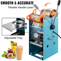 Machine de scellage de thé Boba Machine de scellage de tasse de diamètre de tasse de 90/95mm avec la technologie de chauffage pour le thé au lait à bulles