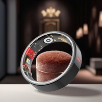 Anillo Inteligente con Monitor de Salud y Sueño, Control de Frecuencia Cardíaca y Presión Arterial, Control por Aplicación, Carga Inalámbrica, Resistente al Agua IP68, para Hombre