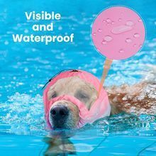 Bonnet de douche imperméable pour chien, jaune, en polyester, pour la baignade des animaux domestiques, toutes saisons - Product Image 5