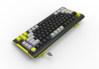 Teclado para Juegos Acer OAK223 Tri-Mode de Membrana, 80 Teclas, Retroiluminación RGB, Anti-Ghosting, Resistente al Agua, con Inclinación Ajustable para PC y Portátil
