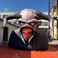 Ballon gonflable géant classique décoré pour Halloween, modèle de monstre démoniaque, best-seller, avec souffleur d'air