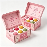 Boîte d'emballage personnalisable en gros, recyclable et économique pour jouets pour animaux, friandises, colliers et suppléments nutritionnels en papier