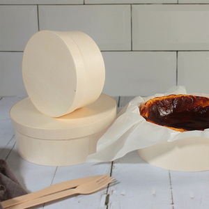Boîte en bois pour gâteau basque, vente chaude, boîte de rangement alimentaire en bois - Product Image 4