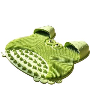 Alfombrilla de baño y para lavar los pies para personas perezosas, alfombrilla de masaje para baño, estropajo antideslizante de TPE para eliminar la piel muerta de las plantas de los pies - Product Image 5