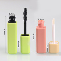 Carré brique oeil tube noir lèvre couleur tube 20mm emballage tube vide givré moulage par injection bouteille intérieure soufflage bouteille 5g6g