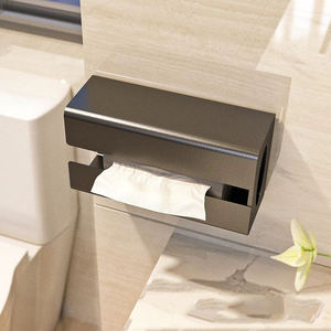 Hot Bán Hàng Kim Loại Nhà Bếp Chủ Hình Chữ Nhật Khăn Ăn Hộp Phòng Tắm Tường Núi Giấy Vệ Sinh Từ Mô Lưu Trữ Kệ - Product Image 1