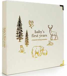 Shower Darling <b>First</b> Year Journal Scrapbook Milestone Keepsake for Girl <b>Baby</b> Memory Guest <b>Book</b> - Product Image 1