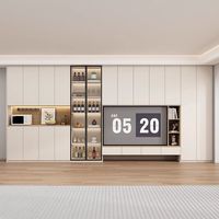 Meuble TV en bois moderne et minimaliste, écologique, durable, multifonctionnel, facile à assembler, pour salon, style ferme, hôpital