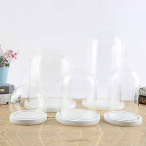 Cúpula de <span class=keywords><strong>Cristal</strong></span> Decorativa Navideña con Vela LED, Flor Rosa en Cúpula de <span class=keywords><strong>Cristal</strong></span> con Base de Madera - Product Image 3