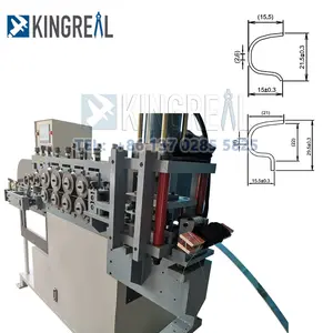 High quality Automatic Sheet Gi steel/Stainless Steel Metal Drum Clamping Rings rolling forming Machine with Chamfer