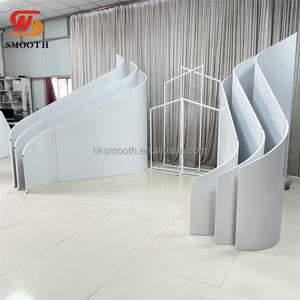 ฉากหลังงานแต่งงานทรงโค้งโลหะสีขาว พร้อมขาตั้งฉากหลังโลหะขนาดใหญ่ ดีไซน์สวยงาม - Product Image 6