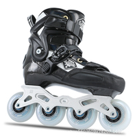 Patins à roulettes pour adultes 4x80mm 85A Roues à rebond élevé Roulements ABEC-7 Conception ventilée Patins de fitness en plein air