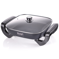 Marmite électrique RAF Olla Caliente Eléctrica avec chauffage de 1000 W, revêtement antiadhésif et grande capacité de 5 L pour griller et faire bouillir