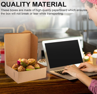 Boîte de macaron en carton kraft compostable Emballage de gâteau UV Aimant en relief pour produits de boulangerie Donut Cupcake Stockage de pain
