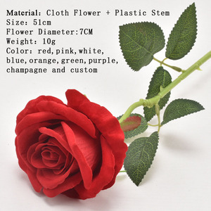 Faux Pétales de Rose Artificiels Multicolores Rouge Bleu Violet Argent Jaune Marron Orange Vert <span class=keywords><strong>Noir</strong></span> Or Soie Unique Fleur - Product Image 2