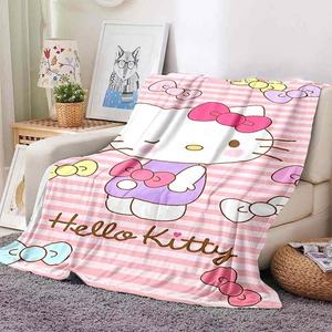 Precio barato de fábrica Kawaii cálido suave Sanrios KT CAT manta personalizada mullida niños y adultos sofá <span class=keywords><strong>colcha</strong></span> Manta - Product Image 4