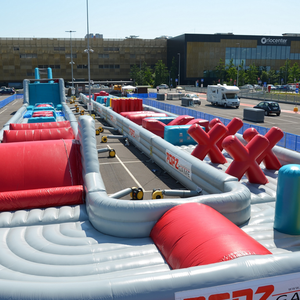 Lớn Inflatable công viên chủ đề Combo sân chơi nhà bị trả lại trượt Inflatable trở ngại ngoài trời khổng lồ - Product Image 5