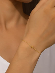 Gypsophila <b>Bracelet</b> 18K Gold Classic 925 <b>Sterling</b> <b>Silver</b> Star Unique Design <b>Bracelet</b> for <b>Women</b> - Product Image 2